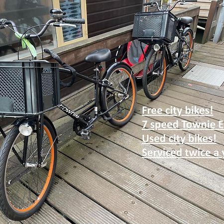 Houseboat Apartment With Water Terrace, Free Parking, Free Bikes & Fast Wifi Amsterdam Dış mekan fotoğraf